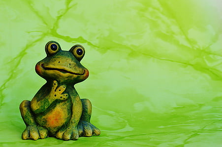 青蛙, 图, 有趣, 绿色, 动物, 可爱, 甜