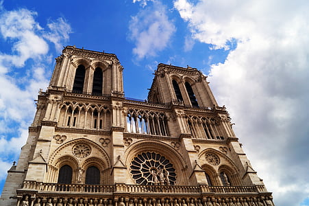 Notre-dame, Paris, kirke, katedralen, tårnet, Frankrike, arkitektur