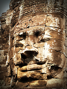 žel, Siem, Kambodža, Angkor, Bayon, Wat, Aziji