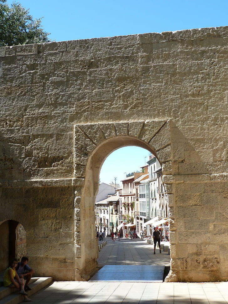 Alhambra, arc, mur de pedra