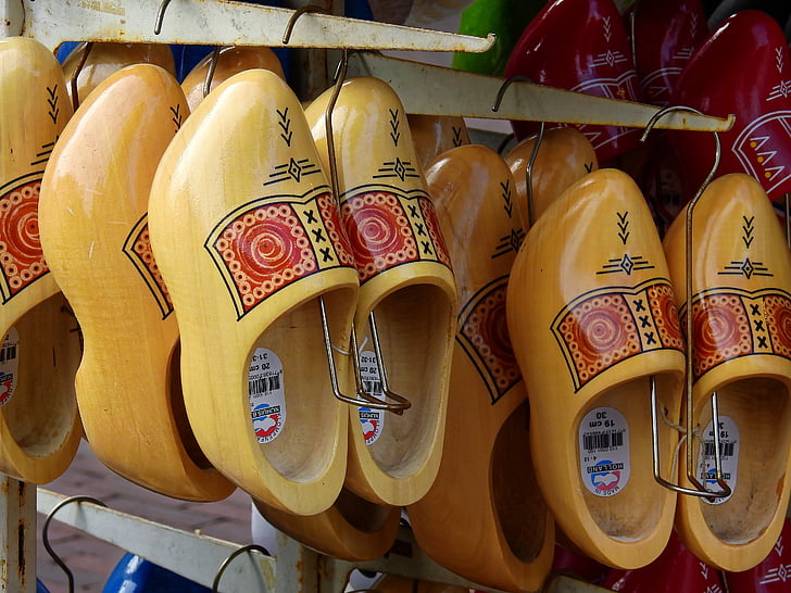 shoes, wood, wooden shoes, netherlands, holland, clothing, fashion