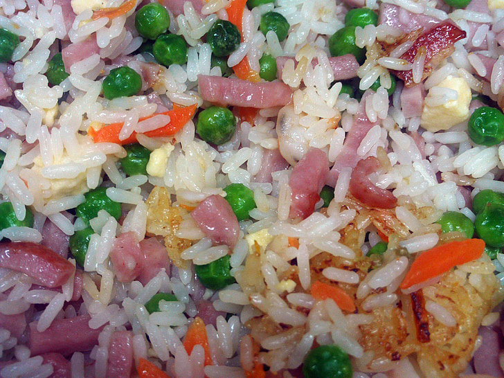 ryža, napájanie, jedlo