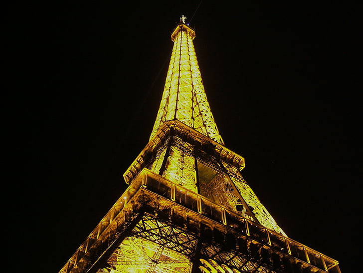 Eiffeltårnet, Paris, Frankrig, vartegn, destination, arkitektur, historiske