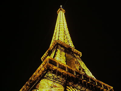 Eiffeltornet, Paris, Frankrike, landmärke, destination, arkitektur, historiska