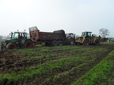 traktorer, Fendt, traktor, natur