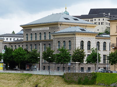 Univerzita v Salzburgu, Univerzita, budova, Architektúra, Salzburg, Rakúsko, História