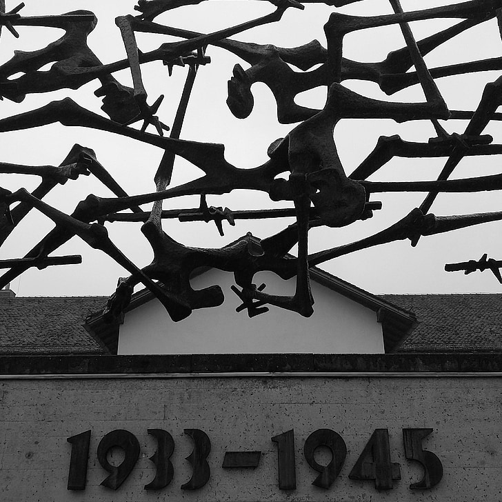 Памятник, концентрационный лагерь, Германия, Дахау, война
