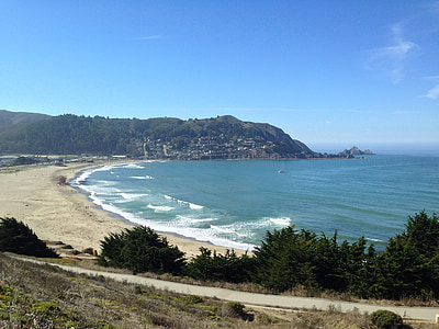 Сан-Франциско, Прибой, океан, мне?, пляж, морской пейзаж, небо