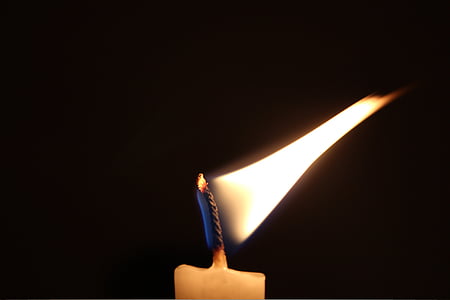 stearinlys, flamme, Candlelight, lys, brænding, brand - naturligt fænomen