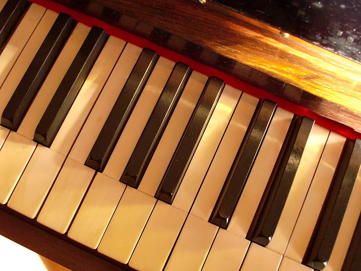 пиано, слонова кост, ключове, клавиатура, звук, музика, пиано клавиатура