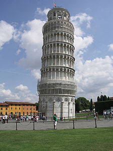 italy, pisa, slate, tower, leaning tower