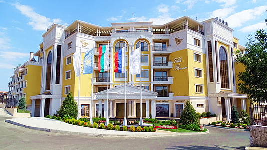 Bulgária, complexo de apartamentos, villa Florença, cidade, Sveti vlas, exterior do prédio, arquitetura
