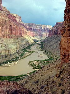 reka Kolorado, Grand canyon, krajine, scensko, nankoweap, marmorja kanjon, kamnine