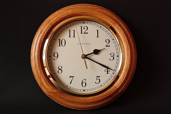 rellotge despertador, clàssic, rellotge, Dial, or, tard, minut