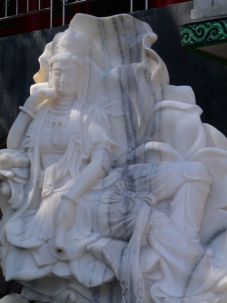 Chiny, Fengcheng, Fontanna, Phoenix hill, marmur, Rzeźba, posąg