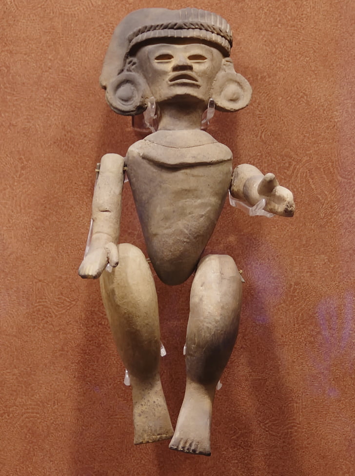 Mexikó, Antropológiai Múzeum, szobor, Kolumbiai, Art, Mesoamerica, baba
