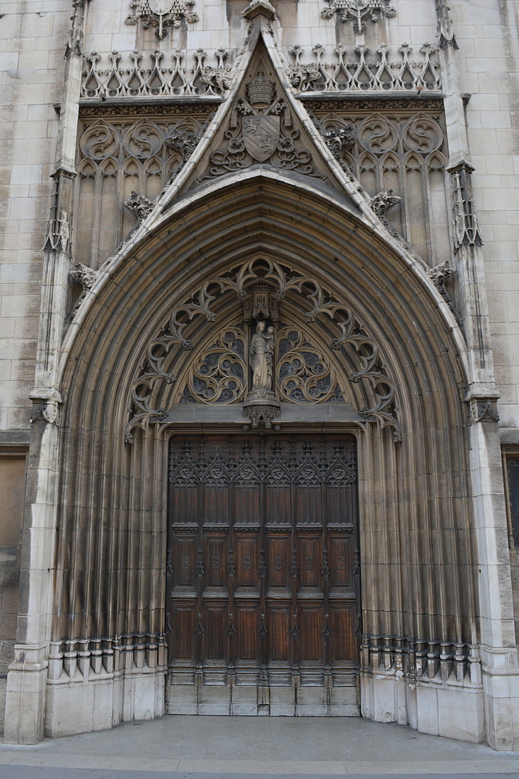 Lyon, arquitectura, edificio, fachada, edificio histórico, Église saint-bonaventure, Puerto