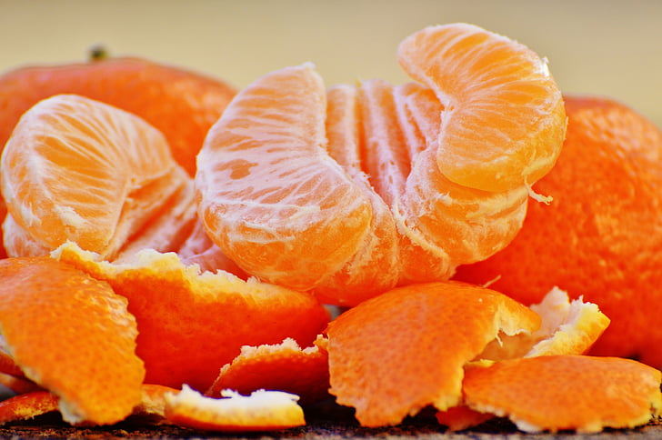 tanžerīni, augļi, citrusaugļi, veselīgi, vitamīnu, ēst, oranža