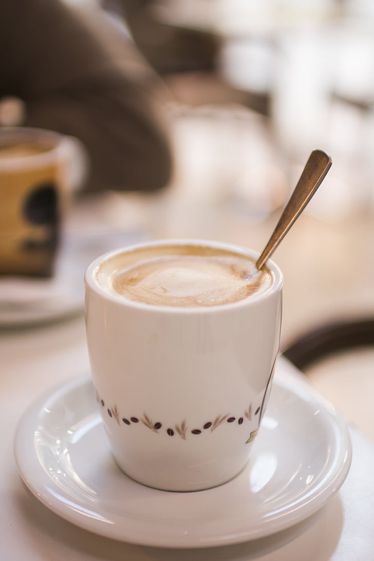 kava, cappuccino, kafić, espresso, kup, piće, kafu - piti