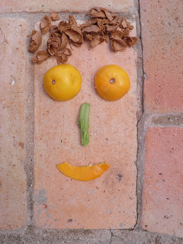 khuôn mặt, Vui vẻ, nụ cười, hạnh phúc, mỉm cười, biểu hiện, trái cây