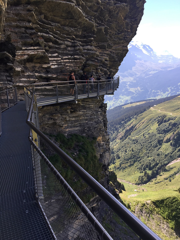 Grindelwald, Zwitserland, Skywalk, Alpine, Bergen, natuur, Berner oberland
