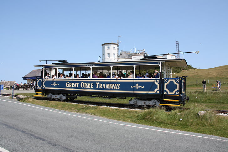 antiguo tranvía, país de Gales, tranvía, ' Great Orme ', Turismo