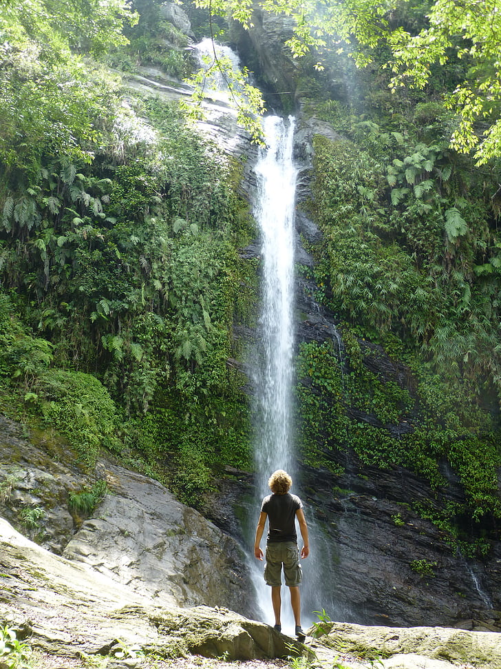 Vodopad, Tajvan, džungla, planine