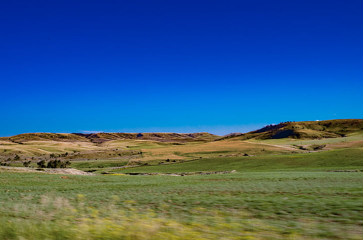 obloha, krajina, modrá, Horizont, venku, modrá obloha, venkova