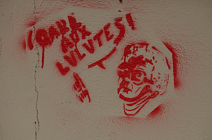graffiti, Tag-uri, perete, strada, perete pictat