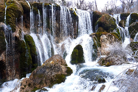 Jiuzhaigou, vand, Falls