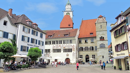 Überlingen, Llac de Constança, ciutat, poble, Turisme, passeig marítim, mercat
