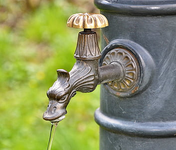 robinet, bien, eau, Waterworks, prise d’eau, le flux, Dripping