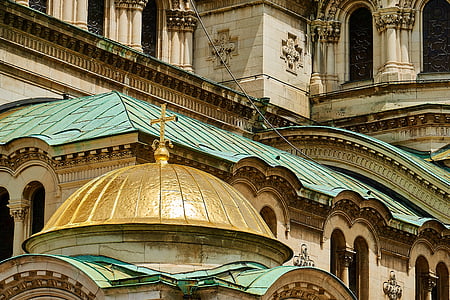 Sofia, Bulgaria, Ortodoks, Katedral Alexander nevsky, tempat-tempat menarik, warisan dunia, Katedral