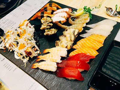 sushi, food, eat, japanese, seafood, gourmet, freshness