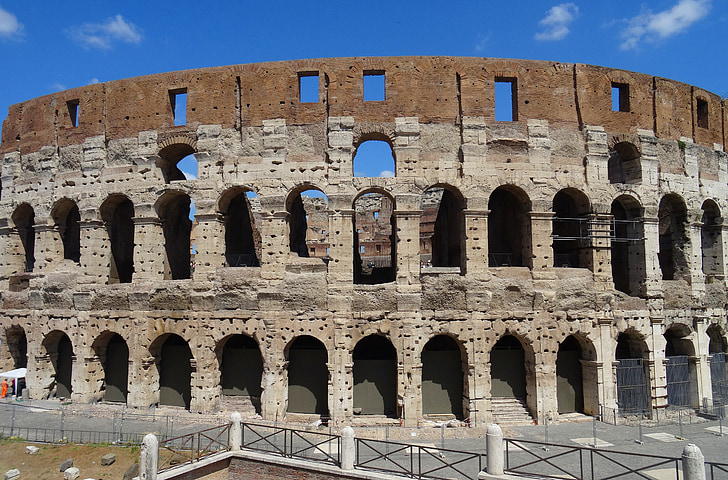 Róma, Colosseum, Olaszország, antik, emlékmű, ókori építészet, Arena