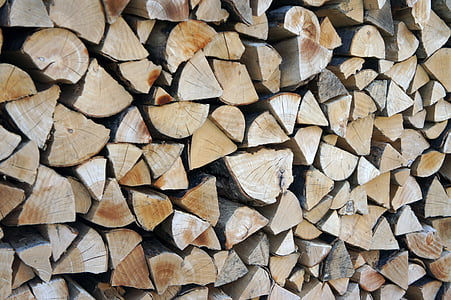 tumpukan kayu, Bavaria, kayu bakar, log, kayu, api, panas