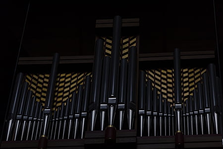 orgona, zene, templom, istentisztelet, cső, az orgona, cső