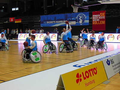 Hamburg, Piala basket, mobilitas, olahraga, pengguna kursi roda