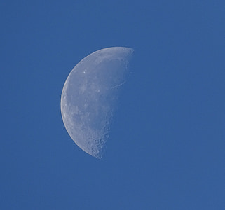 mesiac, Sky, modrá obloha, modrá