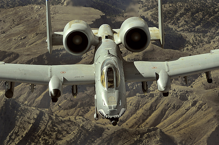 아프가니스탄, a-10 벼 락 ii, 제트, 전투기, 에 어 포스, 군사, 비행