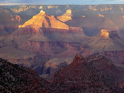 Grand canyon, Západ slunce, krajina, soumraku, soumrak, malebný, Rock