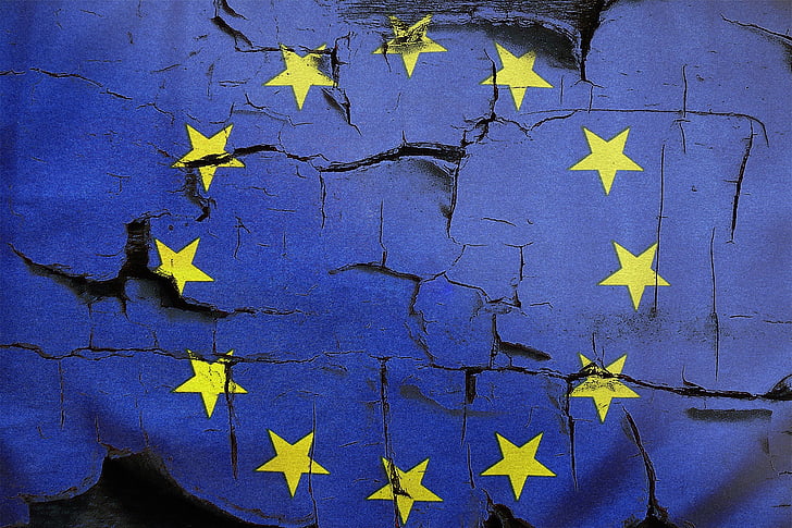 EU-flagg, brexit, Europa, britiske, Storbritannia, Storbritannia, europeiske