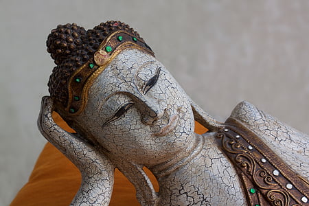 buddha, figure, sculpture, statue, he woke up, siddhartha gautama, lying