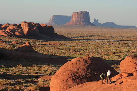 Valle del monumento, deserto, Arizona, sera, turisti, fotografia, Stati Uniti d'America