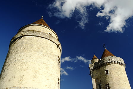 Blandy stolpi, grad, Fort, stolp, dediščine, Francija, spomenik