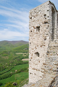Castelo, parede, imobiliária, Torre