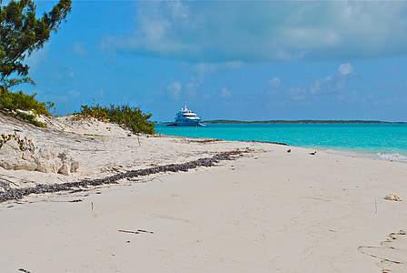 exumas, Bahamas, megayacht, du thuyền, du thuyền, chèo thuyền