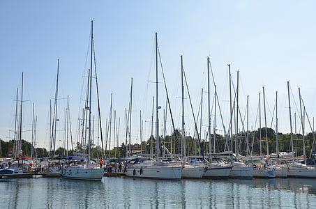 Marina, voilier, Yacht, Harbor, station d’accueil, eau, port