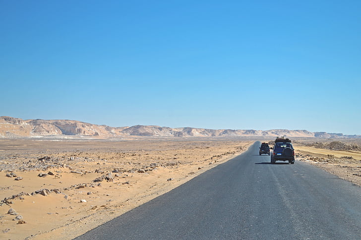 desierto, Safari, 4 x 4, El Cairo, Egipto, carretera, África