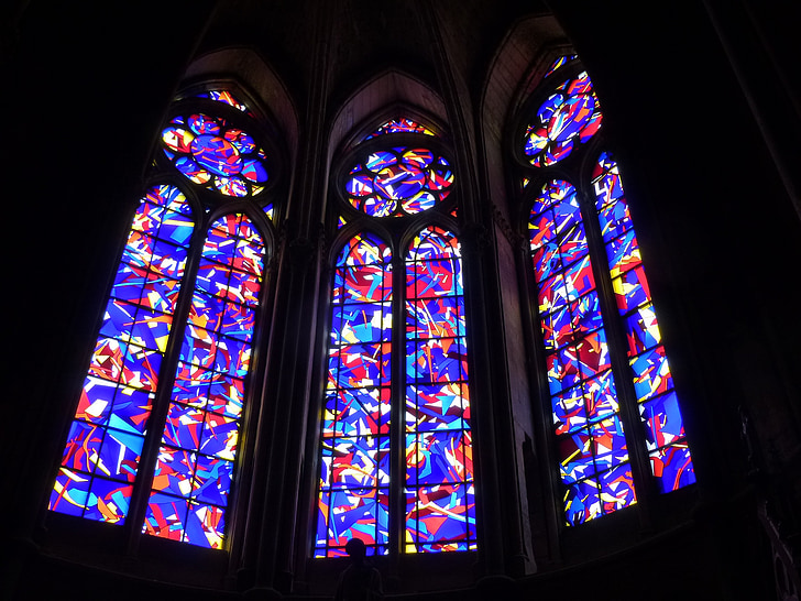 baznīcas logu, logs, svina stikla, baznīca, vitrāžas